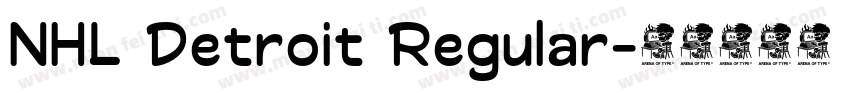 NHL Detroit Regular字体转换